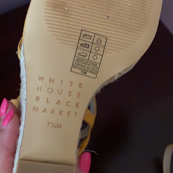 Gold wedge sandals from WHBM - worn once! - Picture 3 of 4